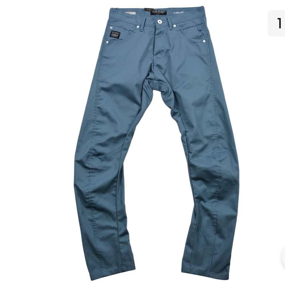 NWT Jack & Jones Core Workwear blue pants denim slacks trousers jeans 36
